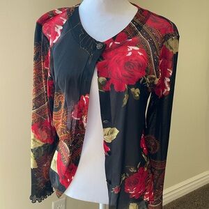 Vintage Mesh Floral Top